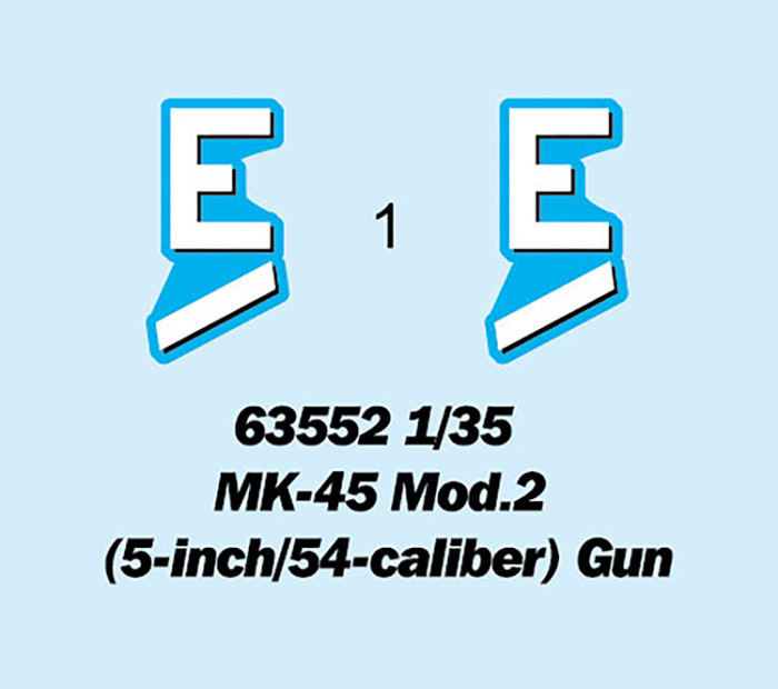 Trumpeter 63552 1/35 Scale MK-45 Mod.2 (5 Inch/54 Caliber) Gun Military Plastic Assembly Model Kit