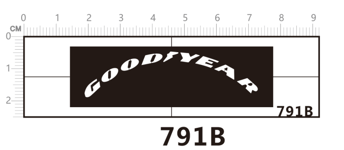 Goodyear good year C Leakage Spray Stencil Template Tool for Car Model Tyre 791B