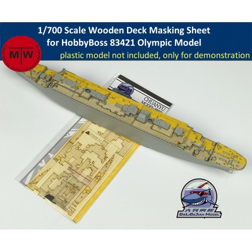 1/700 Scale Wooden Deck Masking Sheet for HobbyBoss 83421 Olympic Model CY700123