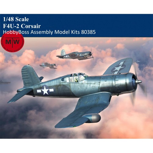 HobbyBoss 80385 1/48 Scale F4U-2 Corsair Military Plastic Assembly Model Kits