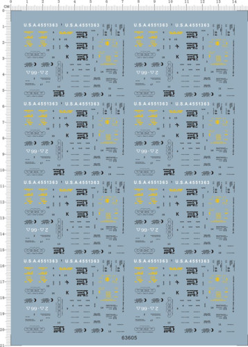 1/35 Scale M4A3E8 Sherman Tank Model Kit Decal 63605