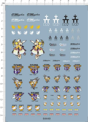 Water Slide Decal for Gundam HG/MG MK-II RX-178 Hazel Titans GDM Model Kit 64449