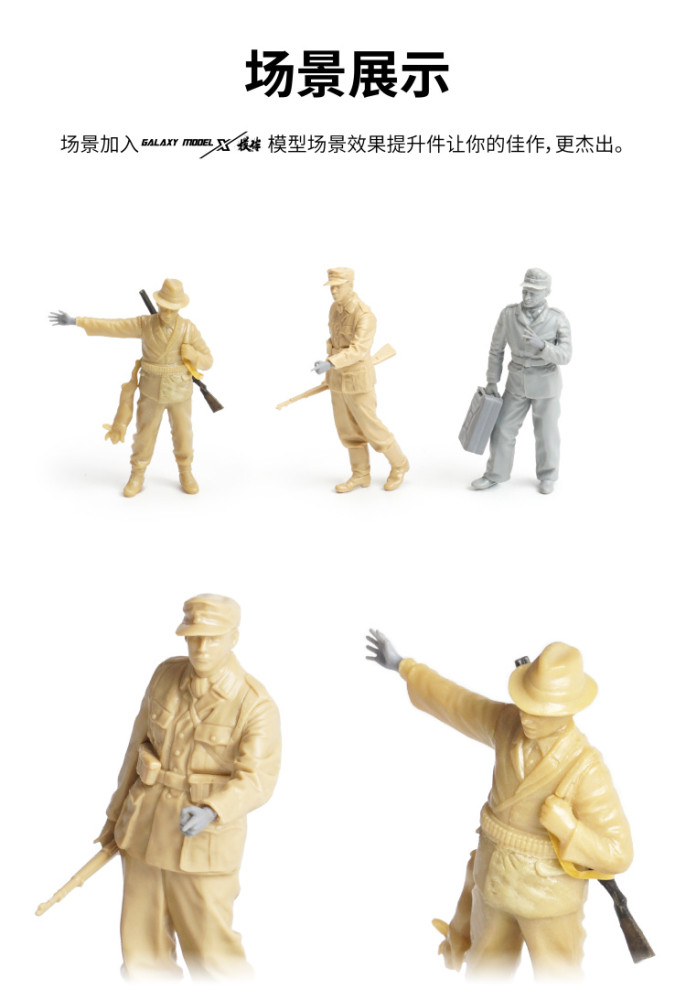 Galaxy 1/35 Scale Infantry Hand Signals Set for Numbers/Operations Resin Model Scene DIY Unpainted Model Kit FG35001/FG35003