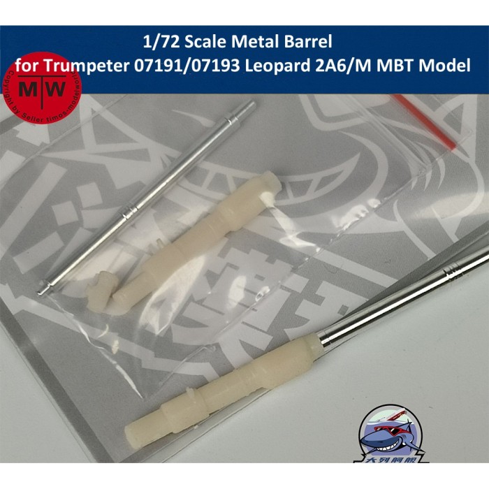EUR€ 8.00 - 1/72 Scale Metal Barrel for Trumpeter 07191/07193 Leopard ...