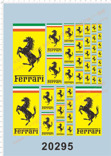 Ferrari Logo Water Slide Decal for Car Model Kit 20295