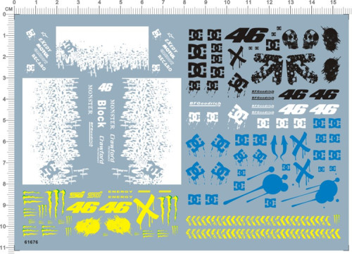 1/32 Scale DC Subaru Water Slide Decal for Car Model Kit 61676