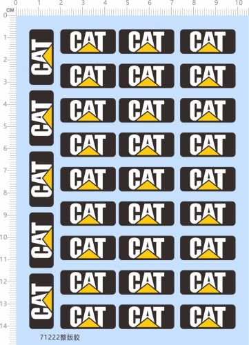 CAT Caterpillar Water Slide Decal for Truck Model Kit 71222