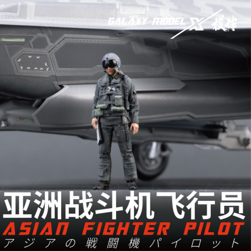 Galaxy 1/48 Scale Asian Fighter Pilot Resin Figure Scenes DIY Unpainted Model Kit