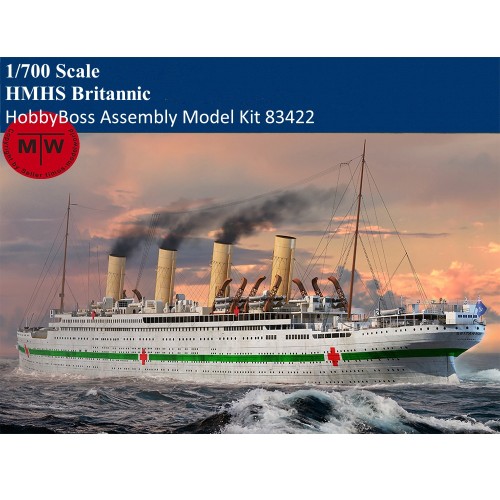 HobbyBoss 83422 1/700 Scale HMHS Britannic Military Plastic Assembly Model Kit