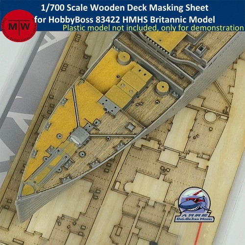 1/700 Scale Wooden Deck Masking Sheet for HobbyBoss 83422 HMHS Britannic Model Kit CY700125