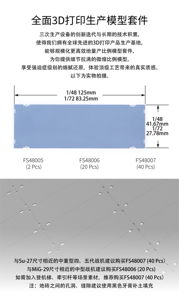 Galaxy 1/48 Scale Soviet PAG-14 Resin Airfield Slabs for Military Model Scene DIY