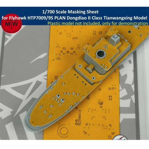 1/700 Scale Masking Sheet for Flyhawk HTP7009/9S PLAN Dongdiao II Class Tianwangxing Model Kit CY700129