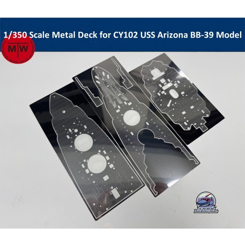 1/350 Scale Metal Deck for CY102 USS Arizona BB-39 Model Kit CYE046