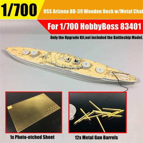1/700 Scale USS Arizona BB-39 1941 Battleship Detail-up Set for HobbyBoss 83401 Model Kit CY700005Z