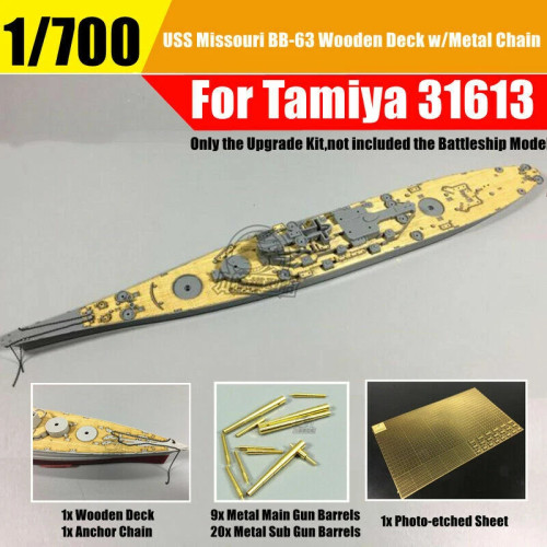 1/700 Scale USS Missouri BB-63 Battleship Detail-up Upgrade Set for Tamiya 31613 Model Kit CY700014Z
