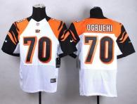 Nike Bengals -70 Cedric Ogbuehi White Men's Stitched NFL Elite Jersey