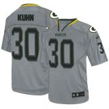 Nike Green Bay Packers #30 John Kuhn Lights Out Grey Men's Stitched NFL Elite Jersey