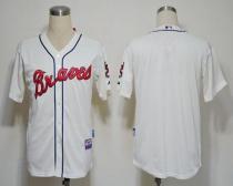 Atlanta Braves Blank Cream Cool Base Stitched MLB Jersey