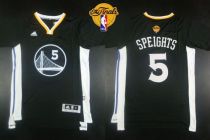 Golden State Warriors -5 Marreese Speights Black New Alternate The Finals Patch Stitched NBA Jersey