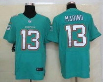 Nike Dolphins -13 Dan Marino Aqua Green Team Color Stitched NFL Elite Jersey