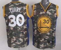Golden State Warriors -30 Stephen Curry Camo Stitched NBA Jersey
