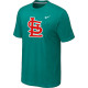 MLB St Louis Cardinals Heathered Green Nike Blended T-Shirt
