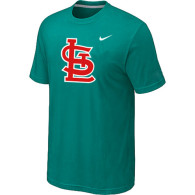 MLB St Louis Cardinals Heathered Green Nike Blended T-Shirt