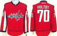 Washington Capitals -70 Braden Holtby Red Stitched NHL Jersey
