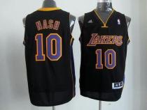 Los Angeles Lakers -10 Steve Nash Black Purple NO Stitched NBA Jersey