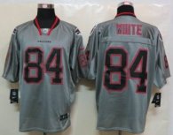 New Nike Atlanta Falcons 84 White Lights Out Grey Elite Jersey