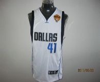 Dallas Mavericks 2011 Finals Patch -41 Dirk Nowitzki White Stitched NBA Jersey