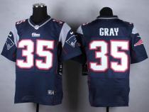 Nike New England Patriots -35 Jonas Gray Navy Blue Team Color Mens Stitched NFL Elite Jersey