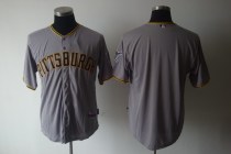 Pittsburgh Pirates Blank Grey Cool Base Stitched MLB Jersey