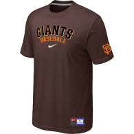 San Francisco Giants Brown Nike Short Sleeve Practice T-Shirt