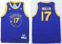 Golden State Warriors -17 Chris Mullin Blue New Throwback Stitched NBA Jersey