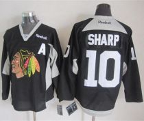 Chicago Blackhawks -10 Patrick Sharp Black Practice Stitched NHL Jersey