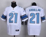 Nike Lions -21 Ameer Abdullah White Stitched NFL Elite Jersey
