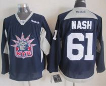 New York Rangers -61 Rick Nash Navy Blue Statue of Liberty Practice Stitched NHL Jersey