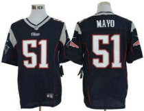 Nike Patriots -51 Jerod Mayo Navy Blue Team Color Stitched NFL Elite Jersey