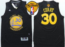 Golden State Warriors -30 Stephen Curry Black Fashion The Finals Patch Stitched NBA Jersey