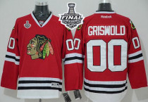 Chicago Blackhawks -00 Clark Griswold Red Home 2015 Stanley Cup Stitched NHL Jersey
