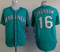 Seattle Mariners #16 Austin Jackson Green Alternate Cool Base Stitched MLB Jersey