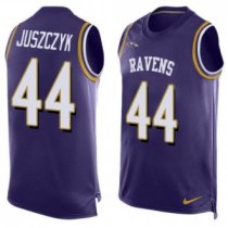 Nike Ravens -44 Kyle Juszczyk Purple Team Color Stitched NFL Limited Tank Top Jersey