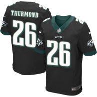 Nike Philadelphia Eagles #26 Walter Thurmond Black Alternate Men's Stitched NFL New Elite Jersey