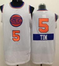 New York Knicks -5 Tim Hardaway White 2014-15 Christmas Day Stitched NBA Jersey