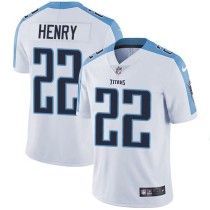 Nike Titans -22 Derrick Henry White Stitched NFL Vapor Untouchable Limited Jersey