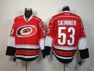 Carolina Hurricanes -53 Jeff Skinner Red Stitched NHL Jersey