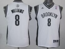 Brooklyn Nets #8 Deron Williams White Stitched Youth NBA Jersey