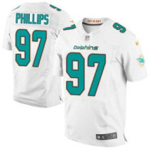 Nike Miami Dolphins -97 Jordan Phillips White Stitched NFL New Elite Jersey