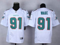 Nike Miami Dolphins -91 Cameron Wake White NFL New Elite Jersey